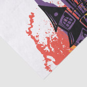 Papier Mousseline Fête d'Halloween Abstraite et colorée (Détail)