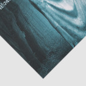 Papier Mousseline Fête d'Halloween Fantôme noir bleu nuit noir (Détail)