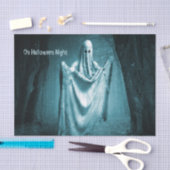 Papier Mousseline Fête d'Halloween Fantôme noir bleu nuit noir (Artisanat)