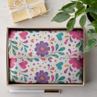 Papier Mousseline Fête Florale Espagnole Anniversaire