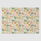 Papier Mousseline Fête mexicaine à motif d'anniversaire (Recto)