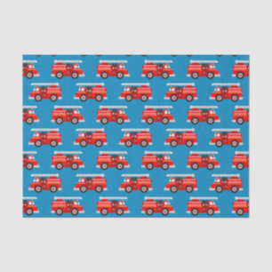 Papier Mousseline Fête motif de camion de pompier pour enfants migno
