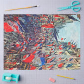 Papier Mousseline Fête Nationale à Paris, Claude Monet (Artisanat)
