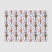 Papier Mousseline fête Noël Noisette de Noël carrelé (Recto)