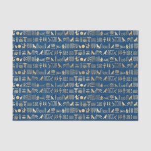 Papier Mousseline Fête sur le thème de l'Égypte en feuille d'or