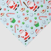 Papier Mousseline Fêtes de Noël de baseball (Détail)