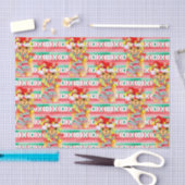 Papier Mousseline Fêtes de Noël Llama aquarelle motif (Artisanat)