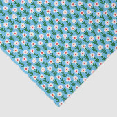 Papier Mousseline Fêtes Fêtes Rouge, Vert & Bleu (Détail)