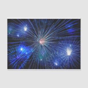 Papier Mousseline Feu d'artifice 4 juillet Fête de l'Indépendance bl