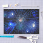 Papier Mousseline Feu d'artifice 4 juillet Fête de l'Indépendance bl (Artisanat)