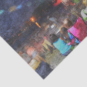 Papier Mousseline Feu d'artifice de l'indépendance 4 juillet (Détail)