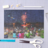 Papier Mousseline Feu d'artifice de l'indépendance 4 juillet (Artisanat)