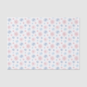 Papier Mousseline Feu d'artifice du 4 juillet en Aquarelles Bleues B