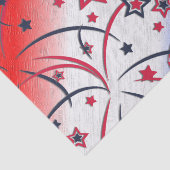 Papier Mousseline Feu d'artifice en bleu blanc rouge (Détail)