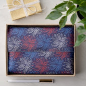 Papier Mousseline Feu d'artifice patriotique (Cadeau)
