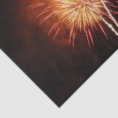 Papier Mousseline Feu d'artifice rouge, blanc et bleu I Patriotique (Détail)