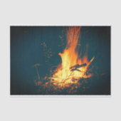 Papier Mousseline Feu de joie brûlant (Recto)