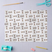 Papier Mousseline Feu de lapin rose bulle gomme (Artisanat)