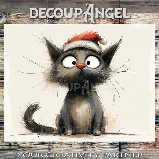 Papier Mousseline Feu de Noël - Découpage -