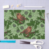 Papier Mousseline Feu et hellebore, vert clair (Artisanat)