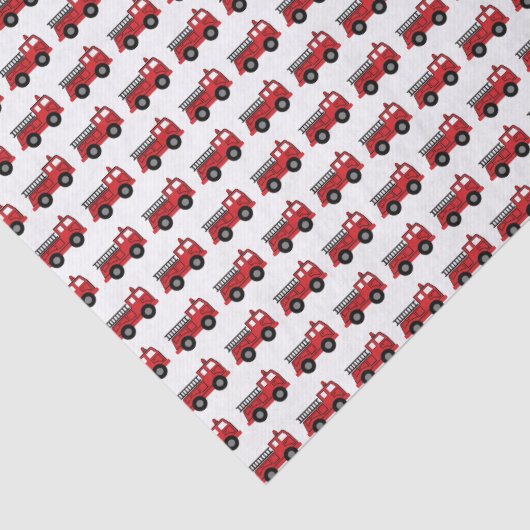 Papier Mousseline Feu rouge Camion Anniversaire (Détail)