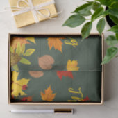 Papier Mousseline Feuillage bon thanksgiving Sur Papier En Bois (Cadeau)