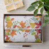Papier Mousseline Feuillage coloré d'automne pour le thanksgiving (Cadeau)