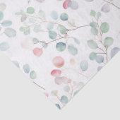 Papier Mousseline Feuillage coloré d'eucalyptus  (Détail)