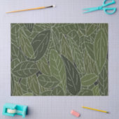 Papier Mousseline Feuillage de feuilles vertes (Artisanat)