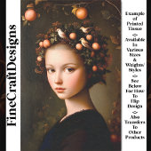 Papier Mousseline Feuillage de la Couronne de fille victorienne + dé