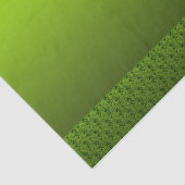 Papier Mousseline Feuillage vert (Détail)