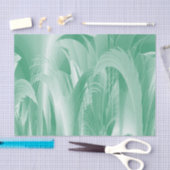Papier Mousseline Feuillage vert à la menthe (Artisanat)