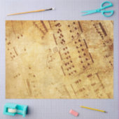 Papier Mousseline Feuille d'antiquité Vintage dorée Partition (Artisanat)