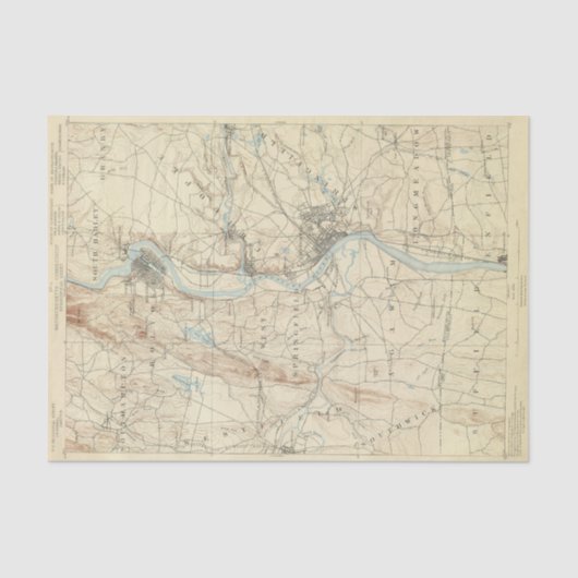 Papier Mousseline Feuille de 4 Springfield (Recto)