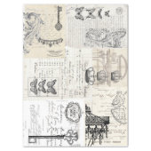 Papier Mousseline Feuille de Decoupage de collage d'éphémères (Vertical)