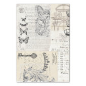 Papier Mousseline Feuille de Decoupage de collage d'éphémères (Plié)