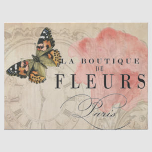 Papier Mousseline Feuille de Decoupage de papillon de boutique de La