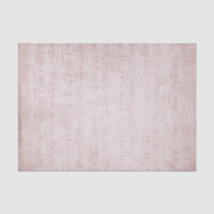 Papier Mousseline feuille de musique vintage
