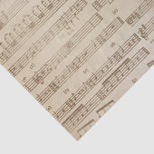 Papier Mousseline Feuille de musique vintage (Détail)