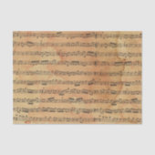 Papier Mousseline Feuille de notes musicales (Recto)
