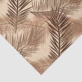 Papier Mousseline Feuille de palme, Brown foncé, tan et beige (Détail)