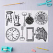 Papier Mousseline Feuille d'éléments de Steampunk de journal (Artisanat)