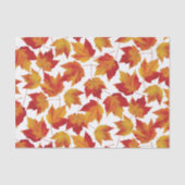 Papier Mousseline Feuille d'érable d'automne (Recto)