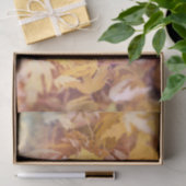 Papier Mousseline Feuille d'érable jaune d'automne (Cadeau)