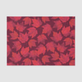 Papier Mousseline Feuille d'érable rouge d'automne (Recto)