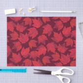 Papier Mousseline Feuille d'érable rouge d'automne (Artisanat)