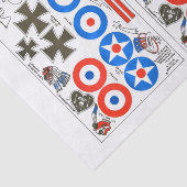 Papier Mousseline feuille d'insignes d'avion modèle de Dixième de (Détail)