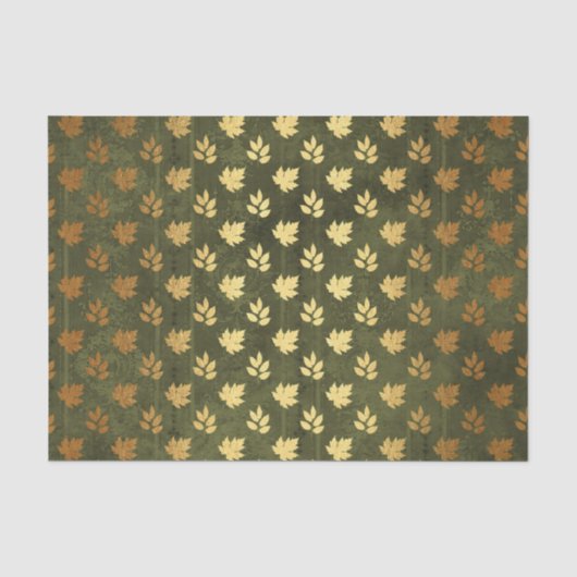 Papier Mousseline Feuille d'or de Thanksgiving (Recto)