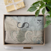 Papier Mousseline Feuille florale de Decoupage de boutique de La (Cadeau)