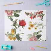 Papier Mousseline Feuille florale de Decoupage d'éléments de journal (Artisanat)